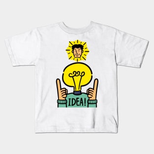 Genius light blub Kids T-Shirt